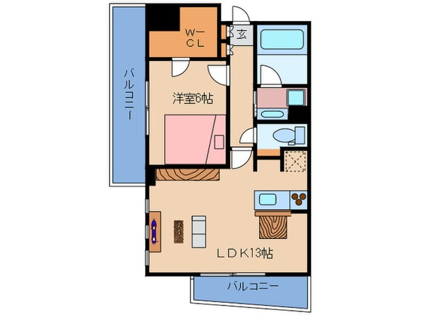 パ-クアクシス梅田の物件間取画像